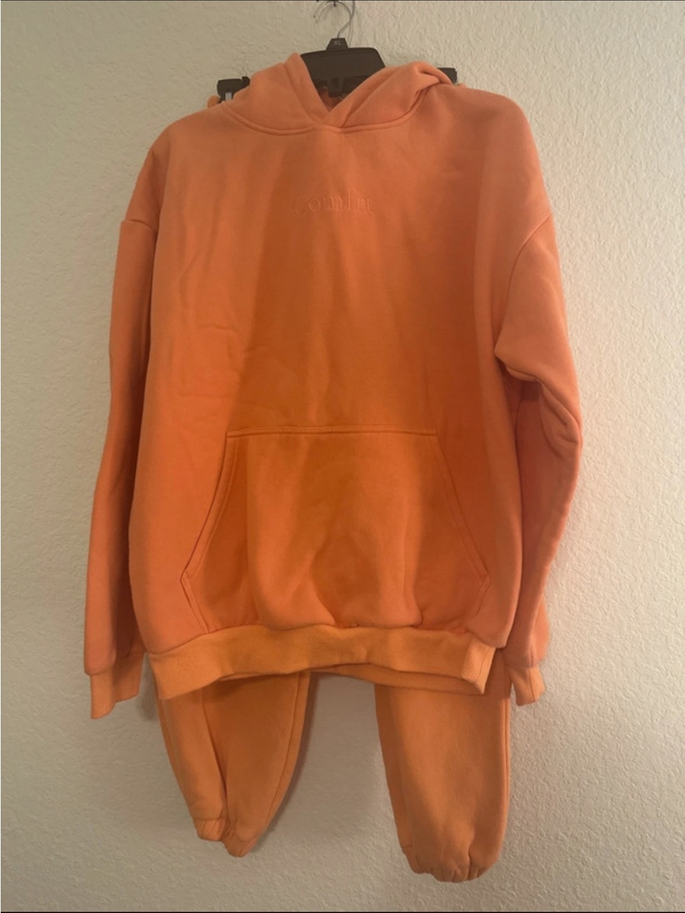 Women's Orange Comfrt Sweat Set